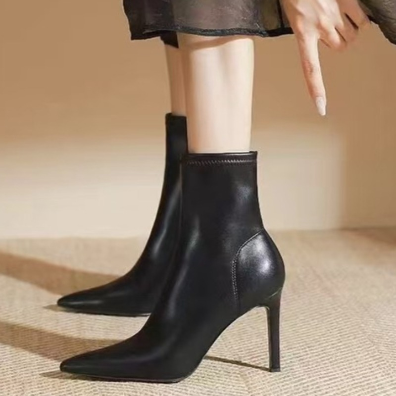 Botas femininas de salto fino  - Motorcycle Cylinder avaliação e preço