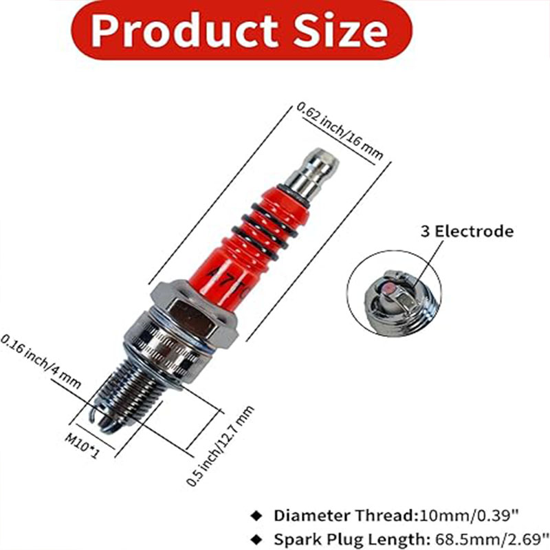 3 unidades de vela de ignição  - Motorcycle Spark Plug avaliação e preço